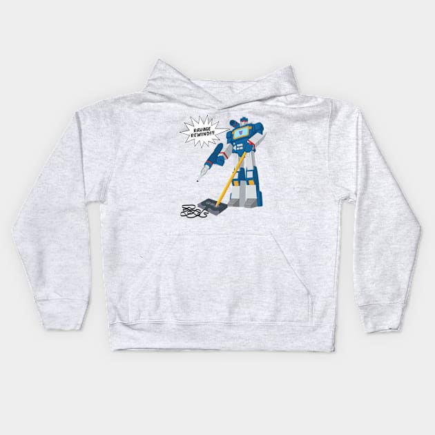 Soundwave Rewind Kids Hoodie by gnotorious